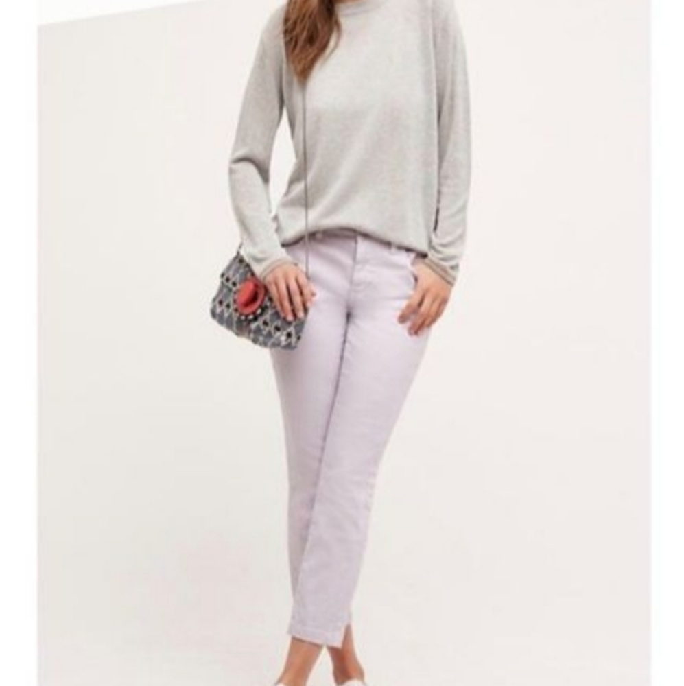 Anthropologie Pilcro Cropped Stet Jeans Lilac Purple